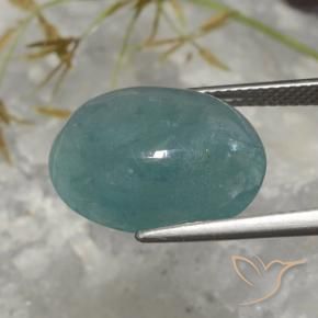 Grandidierita Médio Azul Verde Natural 12.95ct, oval, Translúcido