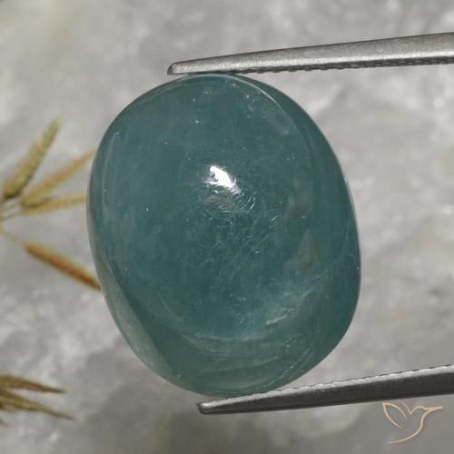 19.52ct Natural Verde Azul Profundo Grandidierita, oval, Translúcido, Photo A