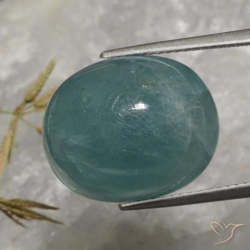 Grandidierita Verde Azul Profundo Natural 19.52ct, oval, Translúcido
