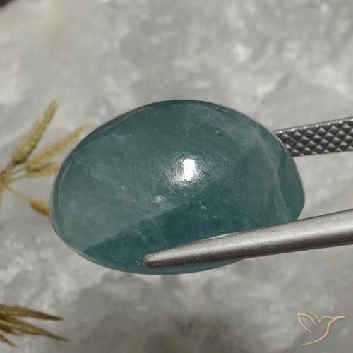 Grandidierita Verde Azul Profundo Natural 19.52ct, oval, Translúcido