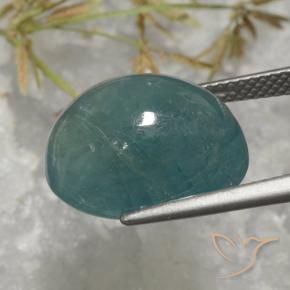 Grandidierita Azul Verde Médio-escuro Natural 14.09ct, oval, Translúcido