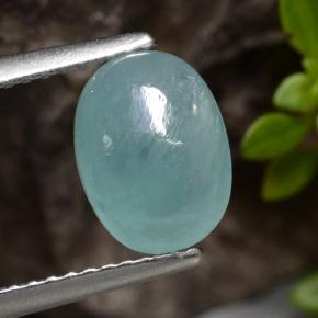 Grandidierita turquesa natural 2,20ct, corte oval, translúcido