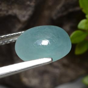 Grandidierita turquesa natural 2,20ct, corte oval, translúcido