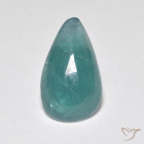 2.43ct Natural Turquesa Grandidierita, Formato de pêra, Translúcido