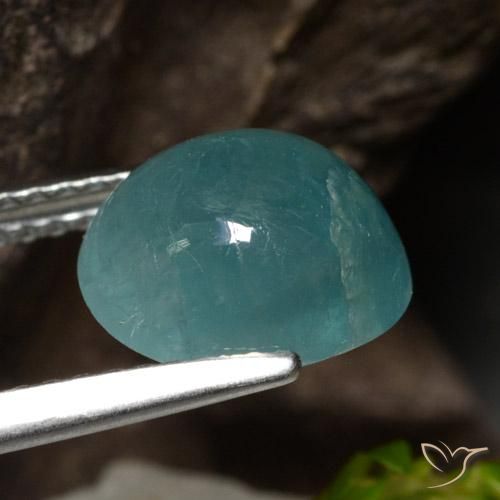 Grandidierita Azul verde Natural 3.09ct, oval, Translúcido