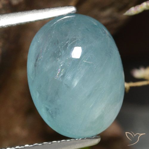 4.58ct Natural Azul claro verde Grandidierita, oval, Translúcido