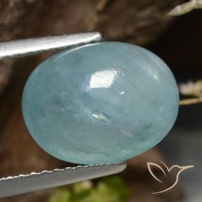 Grandidierita Azul claro verde Natural 4.58ct, oval, Translúcido