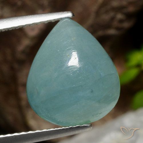 6.55ct Natural Azul elétrico Grandidierita, Formato de pêra, Translúcido