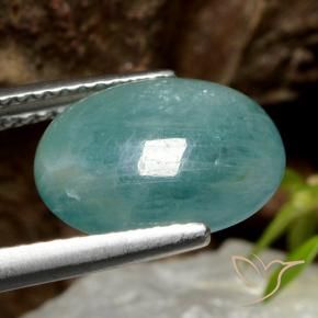 Grandidierita Azul verde Natural 4.11ct, oval, Translúcido