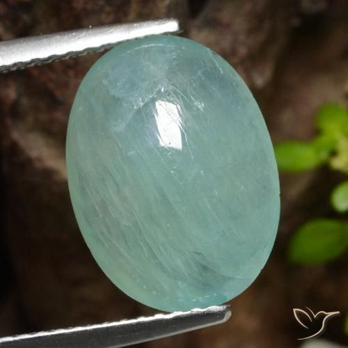 5.25ct Natural Azul verde Grandidierita, oval, Translúcido