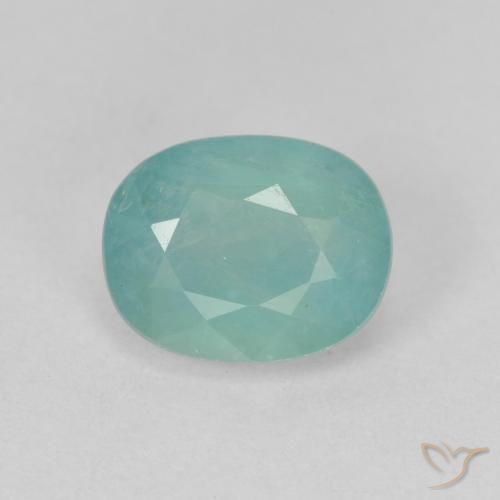 1.77ct Natural Azul verde Grandidierita, oval, VS-SI