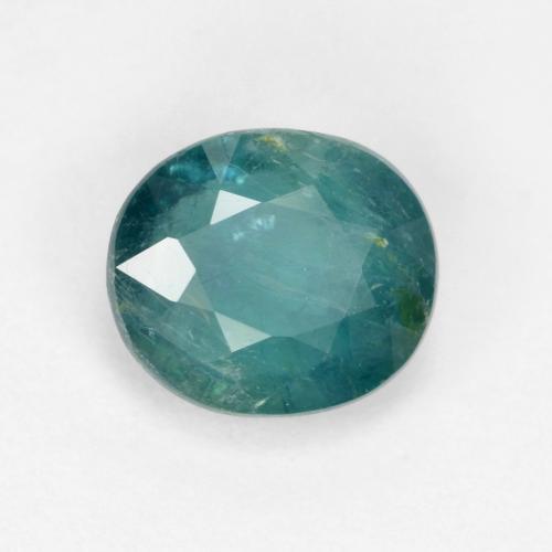 Grandidierita turquesa natural 1,10ct, corte oval, VS-SI