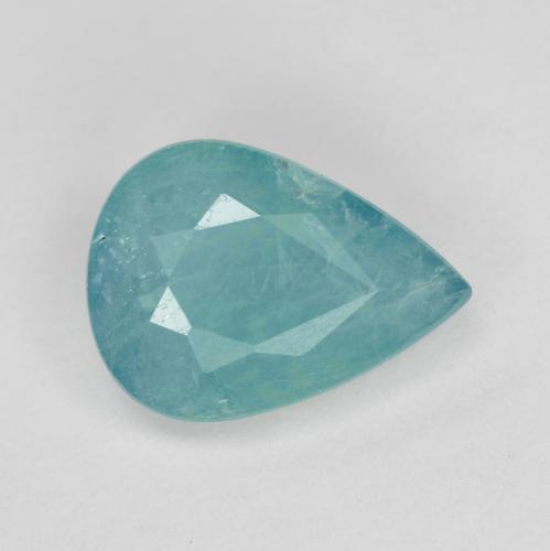 Grandidierita Verde azul médio-escuro Natural 1.60ct, Formato de pêra, VS-SI