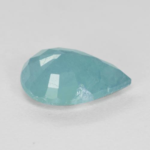 Grandidierita Verde azul médio-escuro Natural 1.60ct, Formato de pêra, VS-SI