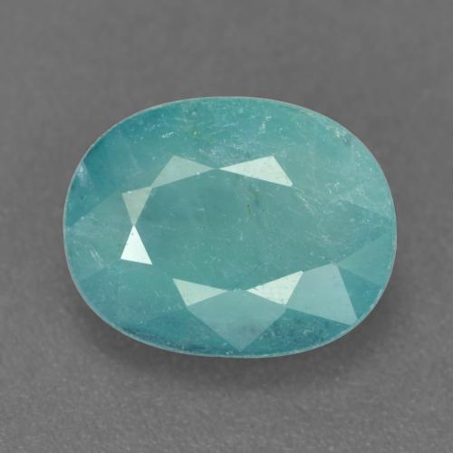 Grandidierita Verde claro Azul Natural 2.81ct, Corte Oval, VS-SI