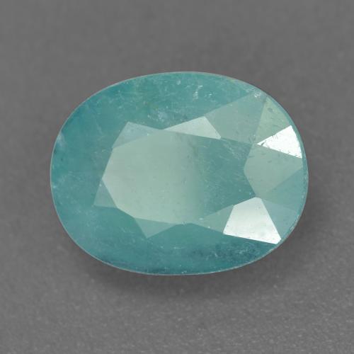 Grandidierita Verde claro Azul Natural 2.81ct, Corte Oval, VS-SI