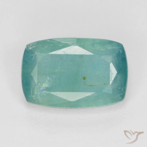 Grandidierita Médio Azul Verde Natural 2.20ct, Almofada cortada, VS-SI