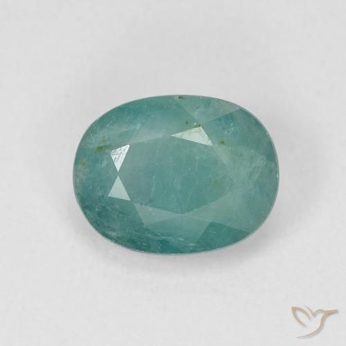 1.83ct Natural Verde azulado Grandidierita, oval, VS-SI