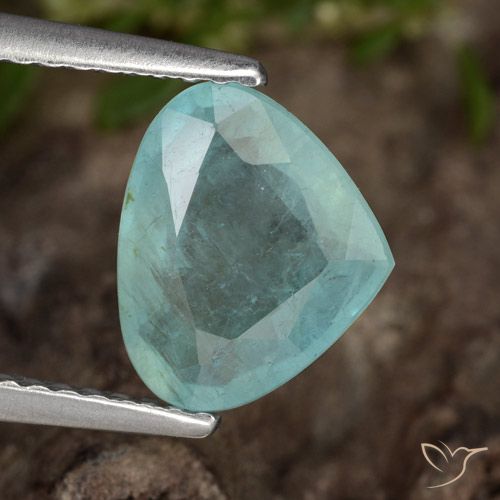 1.80ct Natural Azul elétrico Grandidierita, Formato de pêra, VS-SI