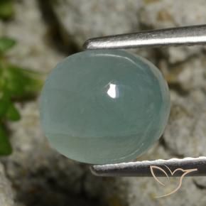 Grandidierita Verde claro Azul Natural 1.97ct, oval, Translúcido
