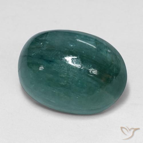 Grandidierita Verde azul escuro Natural 4.65ct, oval, Opaco