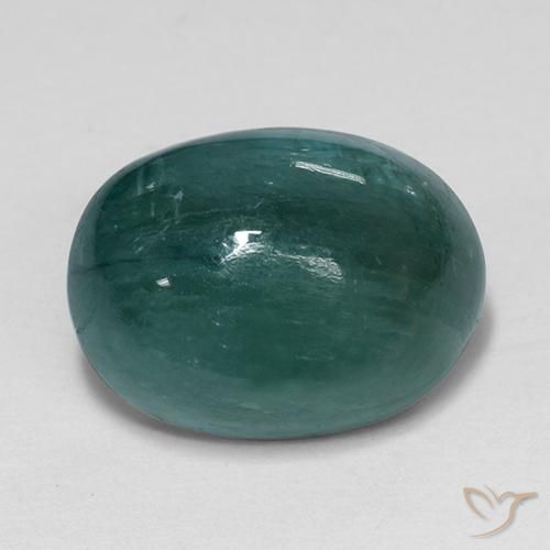 Grandidierita Verde azul escuro Natural 4.65ct, oval, Opaco
