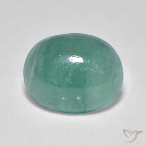 Grandidierita Médio Verde Azul Natural 3.24ct, oval, Translúcido