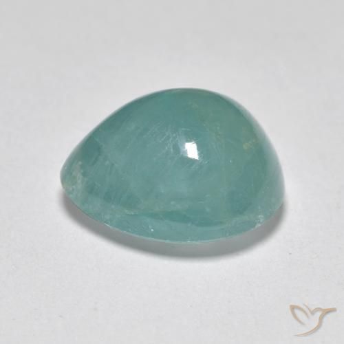 Grandidierita Turquesa Natural 4.27ct, Formato de pêra, Translúcido