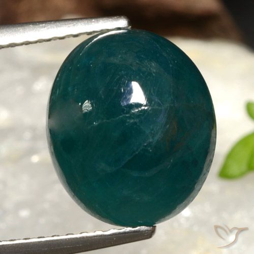 6.91ct Natural Verde escuro azul Grandidierita, oval, Translúcido