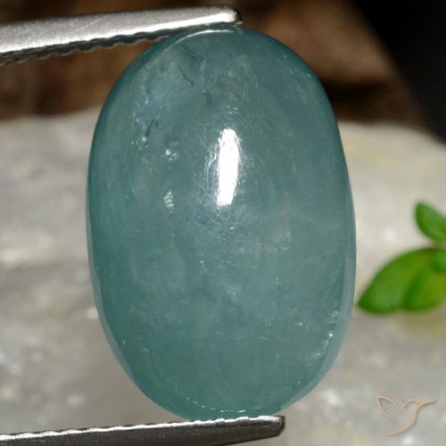 9.18ct Natural Azul-esverdeado Grandidierita, oval, Translúcido