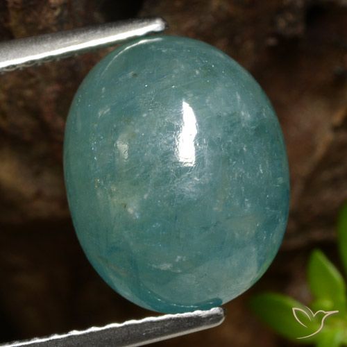 6.92ct Natural Médio Verde Azul Grandidierita, oval, Translúcido