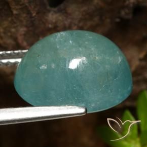 Grandidierita Médio Verde Azul Natural 6.92ct, oval, Translúcido