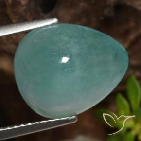 Grandidierita Verde claro Azul Natural 7.18ct, Formato de pêra, Translúcido