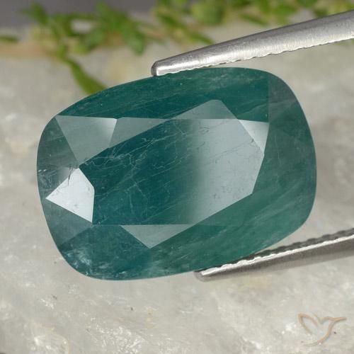 Grandidierita Verde azul escuro Natural 7.78ct, Almofada, VS-SI