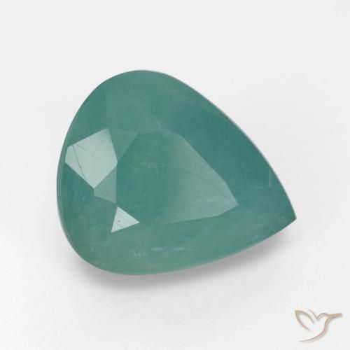 4.03ct Natural Azul esverdeado Grandidierita, Formato de pêra, SI-I1