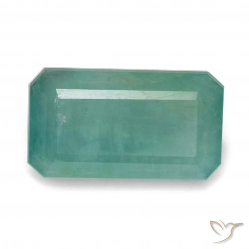 Grandidierita Verde claro Azul Natural 7.33ct, Corte Octógono / Esmeralda, SI-I1