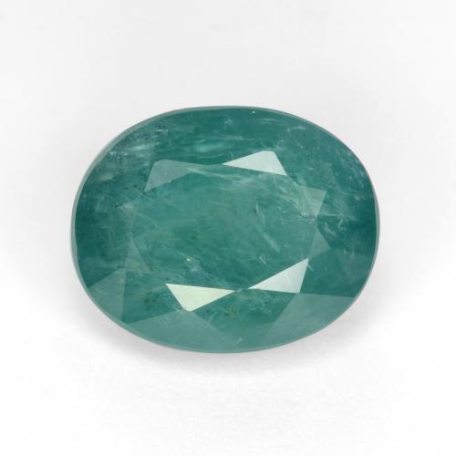 Grandidierita verde escuro azul natural 5,05ct, corte oval, SI-I1