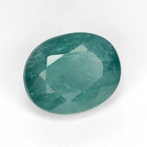 Grandidierita verde escuro azul natural 5,05ct, corte oval, SI-I1