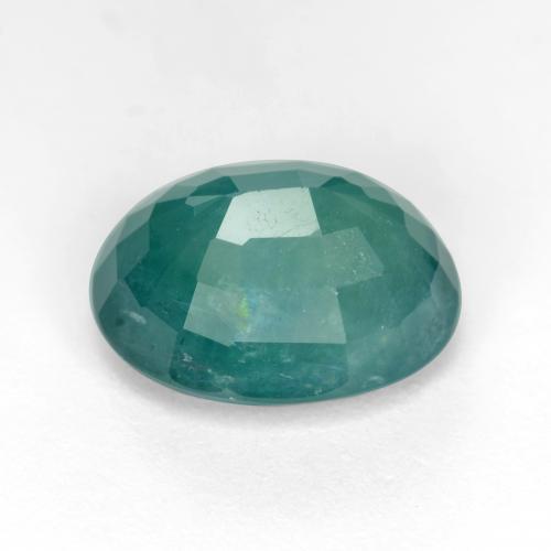 Grandidierita verde escuro azul natural 5,05ct, corte oval, SI-I1
