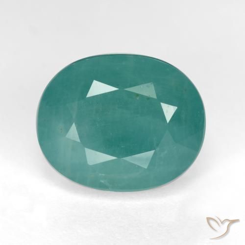 5.92ct Natural Azul-esverdeado Grandidierita, oval, SI