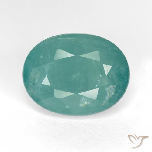 6.32ct Natural Azul esverdeado Grandidierita, oval, SI-I1