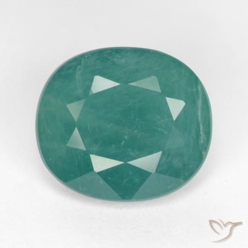 5.59ct Natural Azul-esverdeado Grandidierita, oval, SI-I1