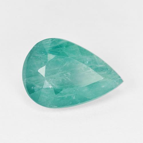 Grandidierita turquesa natural 4,43ct, formato de pêra, SI-I1