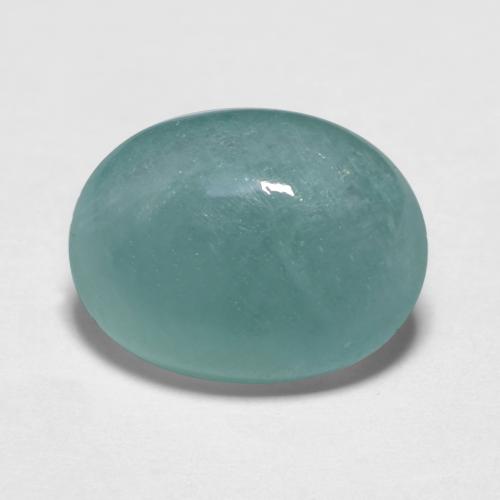 Grandidierita turquesa natural 4,59ct, corte oval, translúcido
