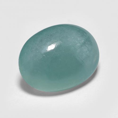Grandidierita turquesa natural 4,59ct, corte oval, translúcido