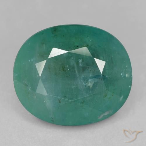 12.41ct Natural Azul esverdeado Grandidierita, oval, SI-I1