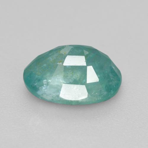 Grandidierita médio verde azul natural 1,44ct, corte oval, VS-SI