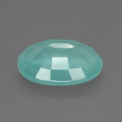 Grandidierita verde espuma do mar natural 3,23ct, corte oval, VS-SI