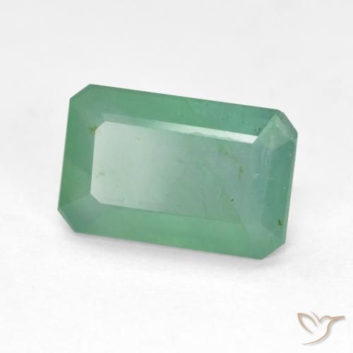 Grandidierita azul esverdeado natural 2,41ct, corte esmeralda, VS-SI