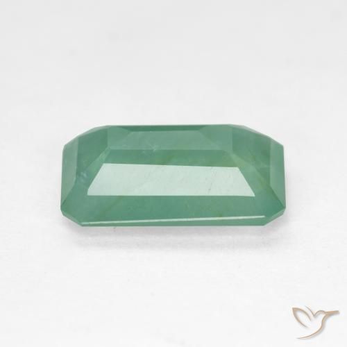 Grandidierita azul esverdeado natural 2,41ct, corte esmeralda, VS-SI